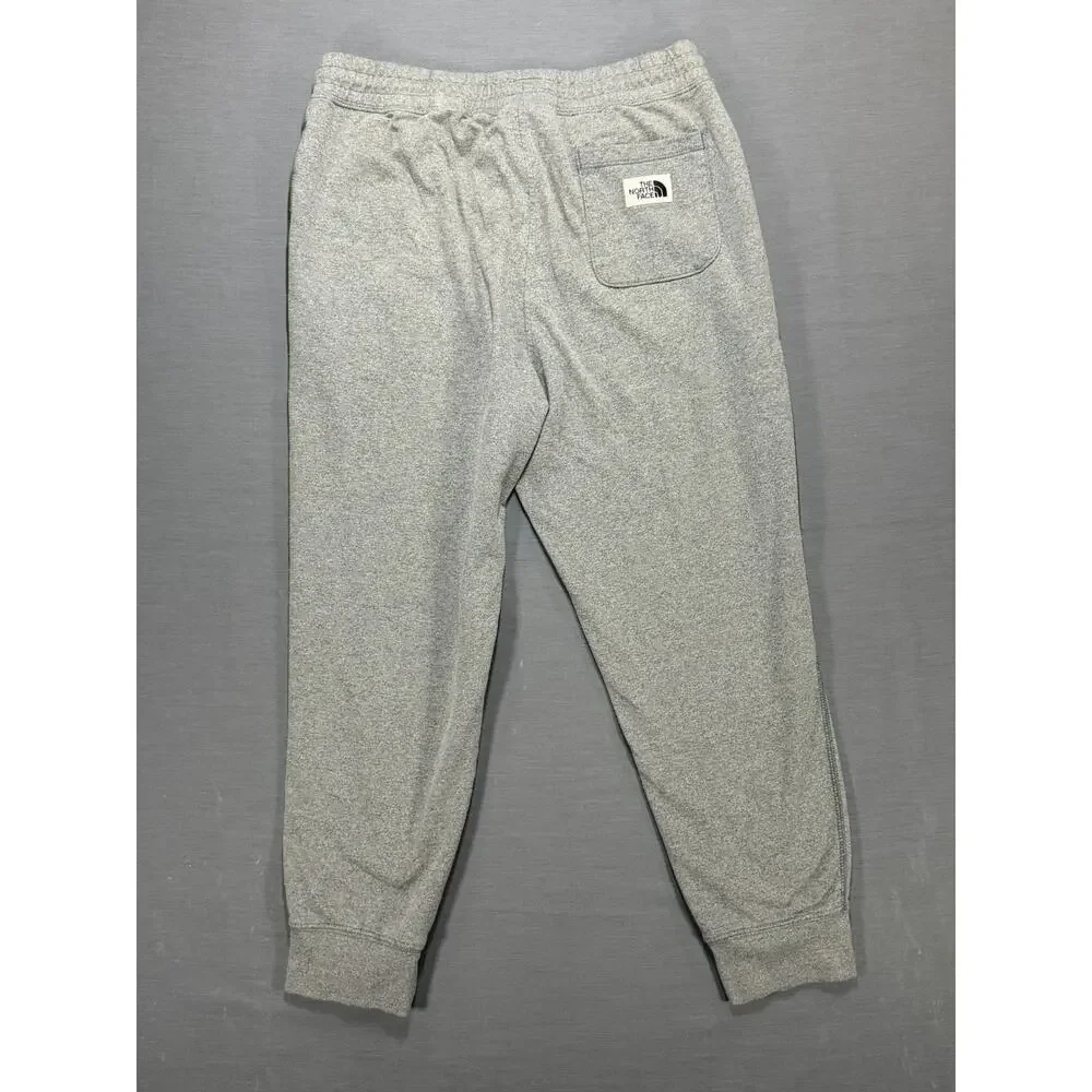 The North Face Men’s Gray Jogger Sweatpants Size S Regular Fit Logo Patch